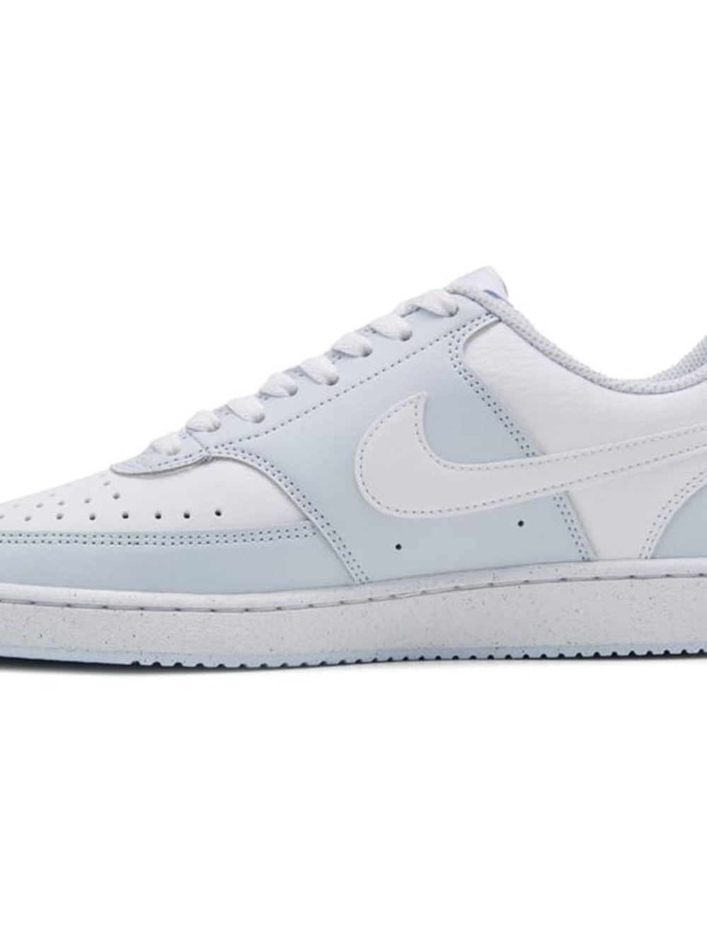 Nike Low-Top Sneakers in White and Light Blue - Picture 4 of 6